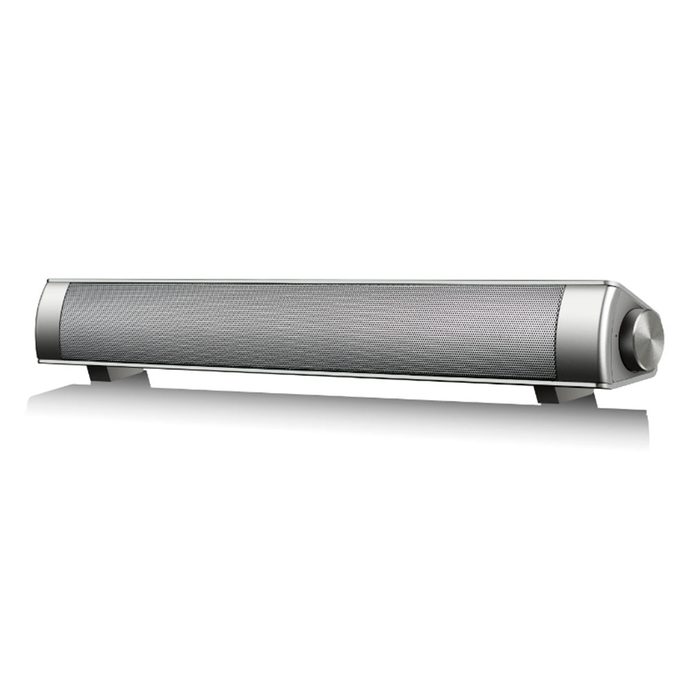 Echo wall sound bar speaker in a slim black design for home audio setups