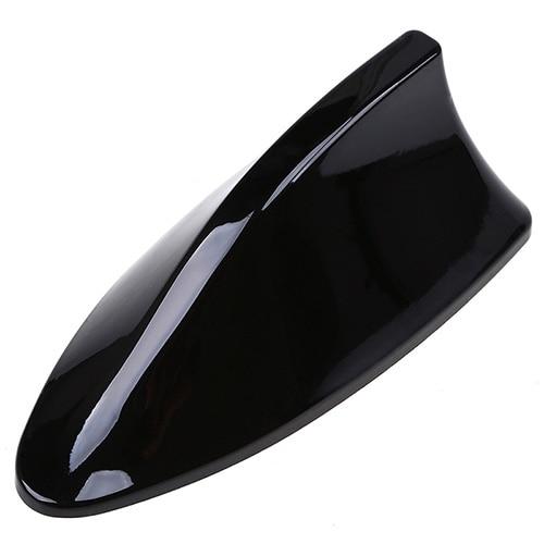 Car shark fin antenna, sleek black automotive roof antenna cover for vehicle exterior styling