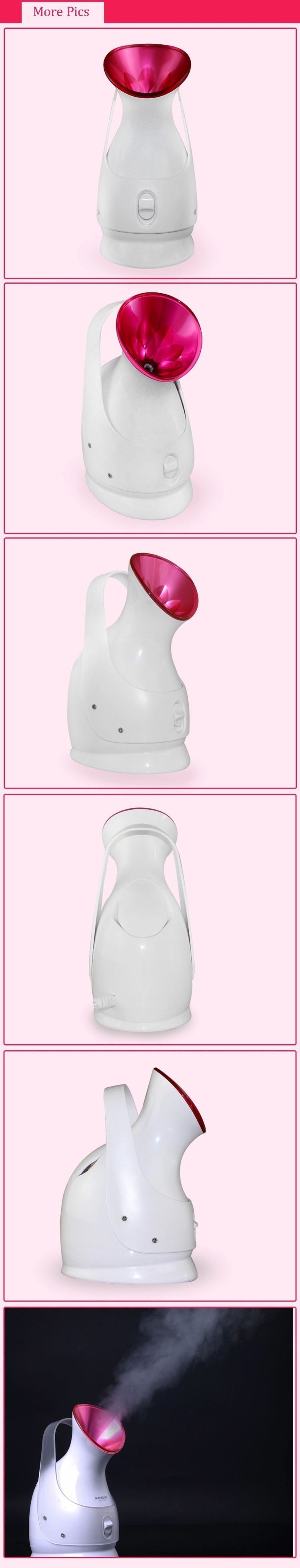 Humidifying steaming machine by My Store, compact appliance with visible steam output and water reservoir
