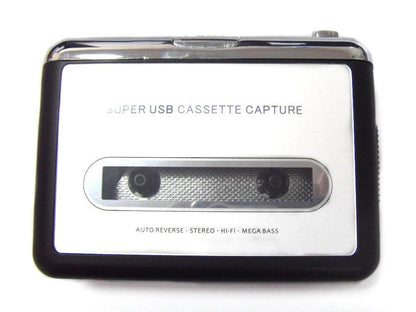 Cassette to MP3 player for playing and converting cassette tapes to digital audio