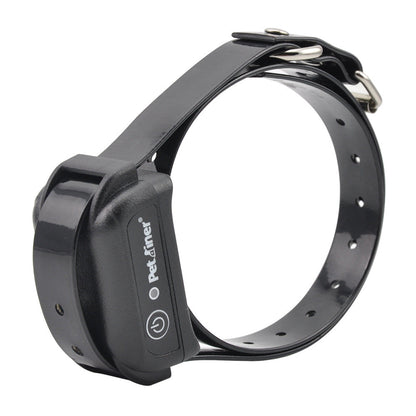 Dog trainer device, front view with control buttons and adjustable settings