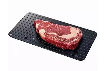 Fast defrosting aluminum thaw tray for kitchen food thawing.res