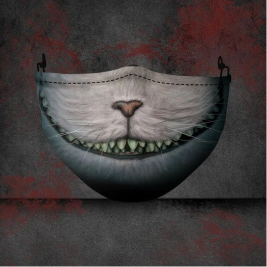 Explosive Halloween mask with a bold spooky design, shown from the front