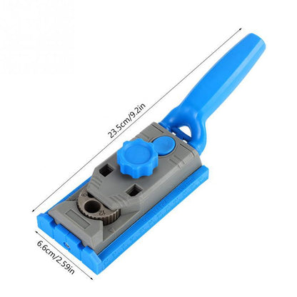 Woodworking inclined hole locator jig in a compact metal design by My Store