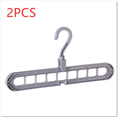9-hole clothes hanger organizer, space-saving hanger with multiple slots for vertical closet storage