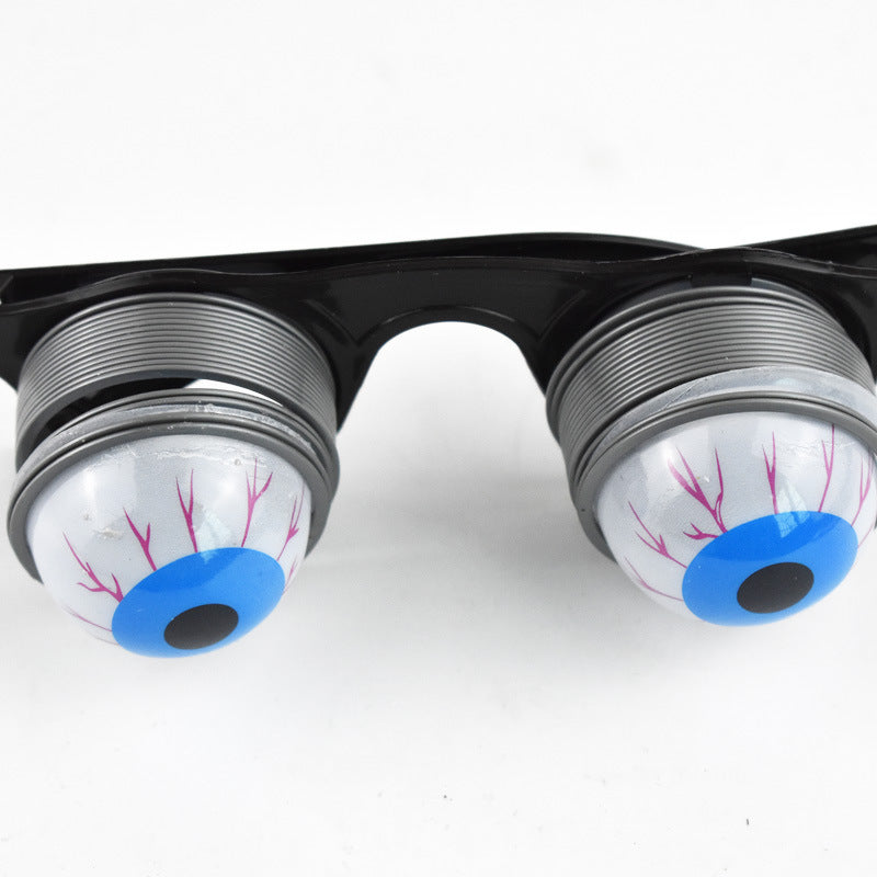 Pet funny glasses props with spring frames, playful eyewear accessory for dogs and cats