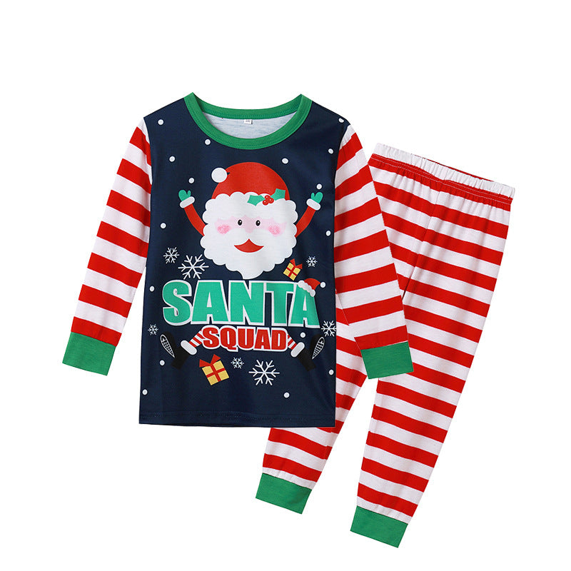 Santa Printed Parent-child Homewear