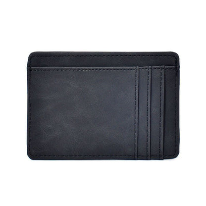Men's multifunctional coin and card wallet by My Store, compact design with card slots and coin compartment
