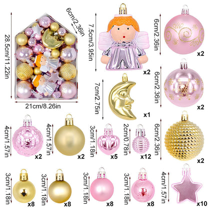 Christmas tree ornaments and decorations by My Store displayed together