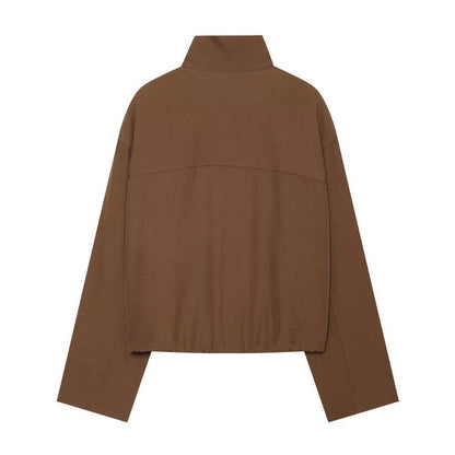 Women's casual jacket with chimney collar by My Store