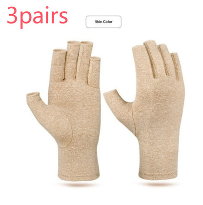 Fingerless pressure-resistant fitness gloves with padded palms for workout hand protection