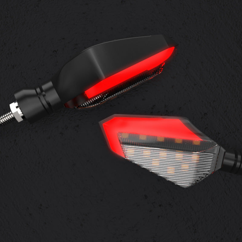 LED turn signal for off-road motorcycle modified accessories, compact black indicator light