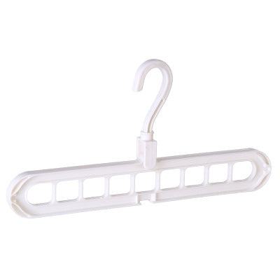 9-hole clothes hanger organizer, space-saving hanger rack with multiple slots