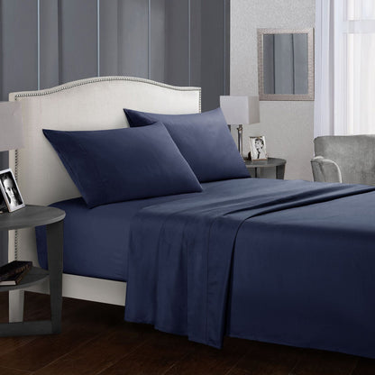 Four-piece bed sheet set by My Store, showing coordinated sheets and pillowcases