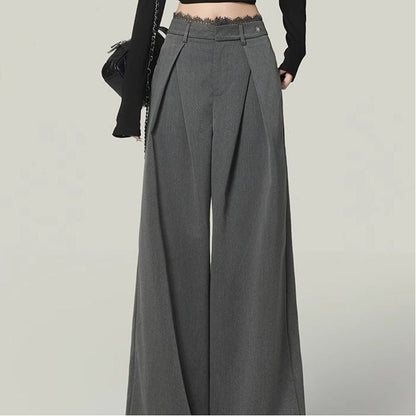 Loose draped casual stylish pants in a relaxed silhouette