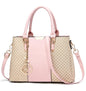 BACKUPMYFILESNOW® women's tote bag with three zip compartments, top handle, shoulder strap, and designer satchel style.