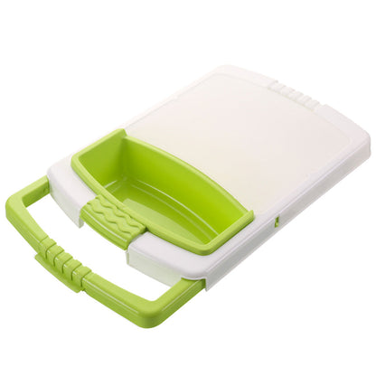 Kitchen drain cutting board with integrated drainage design for food preparation