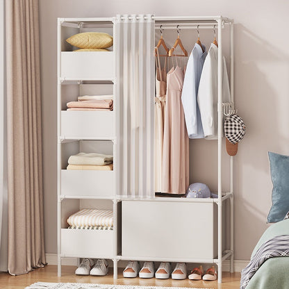 Simple assembly bedroom wardrobe by My Store, featuring spacious storage compartments and a clean modern design