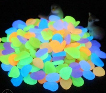 Glow in the dark rocks by My Store in assorted luminous colors