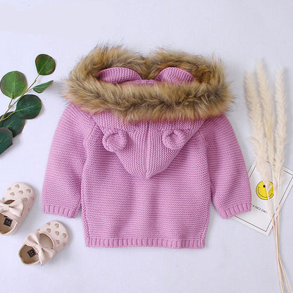 Children's warm sweater in a cozy knit design by My Store