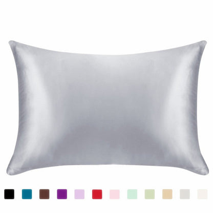 Solid color satin simulation silk single pillowcase, ice silk pillowcase from My Store