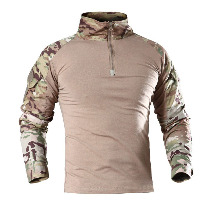 Outdoor tactical T-shirt in durable fabric with rugged field-ready design