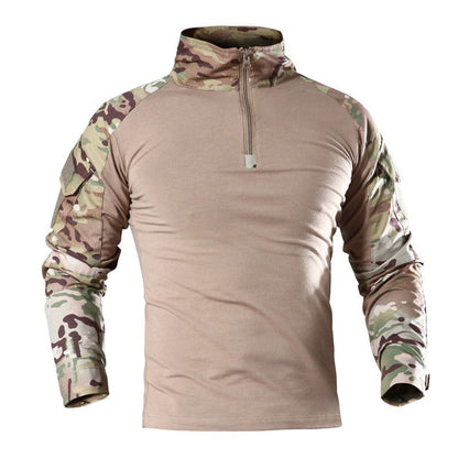Outdoor tactical T-shirt in durable fabric with rugged field-ready design