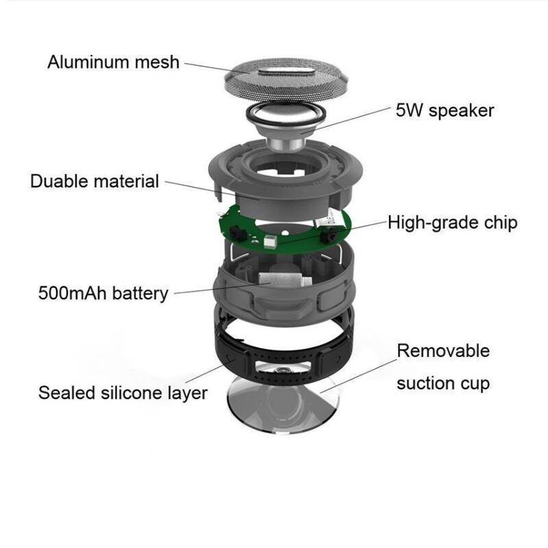 Waterproof speaker by My Store in a compact design for portable audio use
