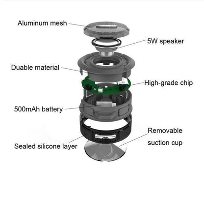 Waterproof speaker by My Store in a compact design for portable audio use