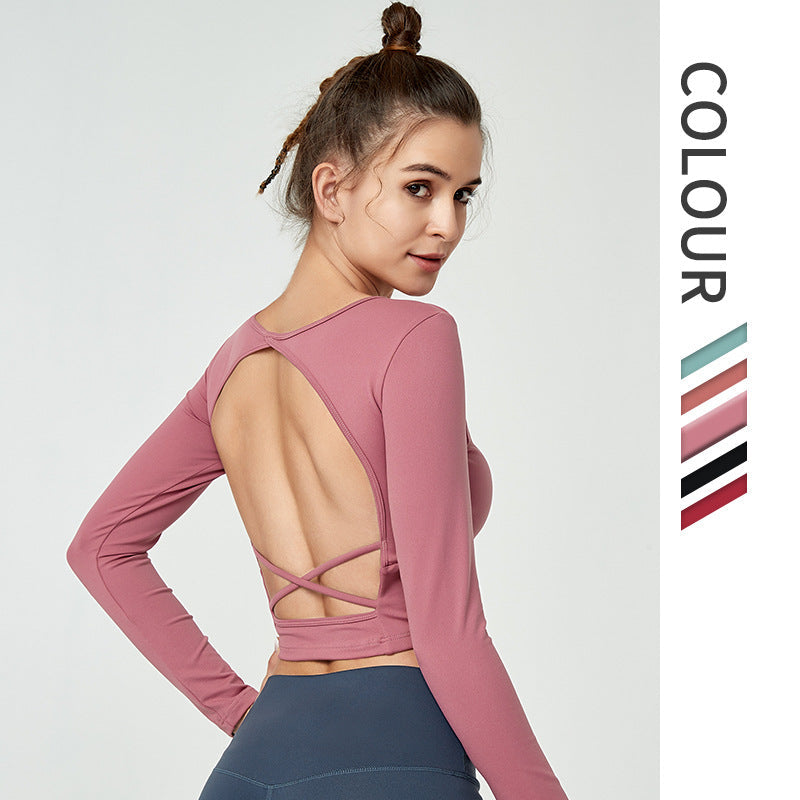Ava seamless ribbed legging in soft pink, full-length stretch design