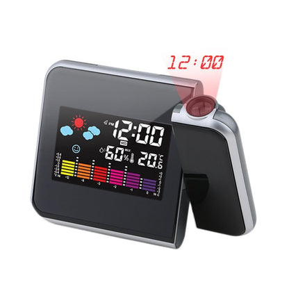 Black digital projection alarm clock by My Store with time display and projection feature