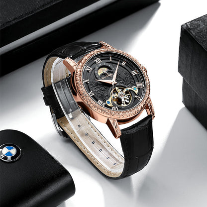 VAN GOGH Yaojin Sunflower automatic mechanical men's watch with artistic sunflower dial