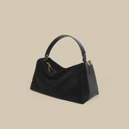High-grade versatile cowhide handbag in a classic design, shown from the front