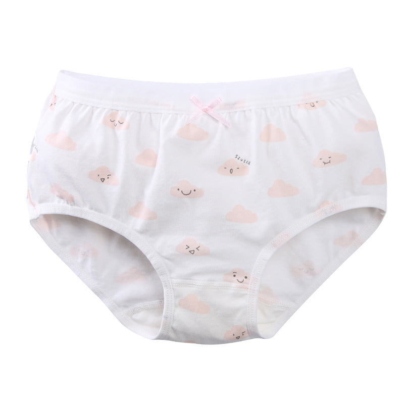 Women's triangle cotton boxer underwear flat lay