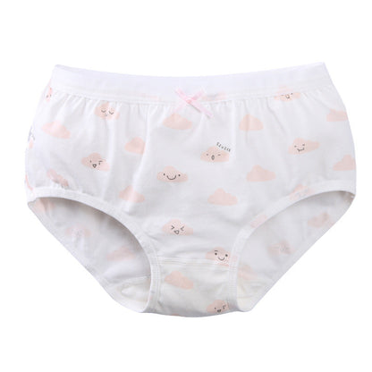 Women's triangle cotton boxer underwear flat lay