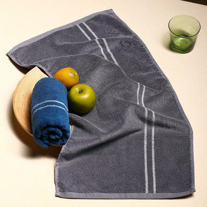 Smart sensor cotton face towel with soft white fabric and compact design
