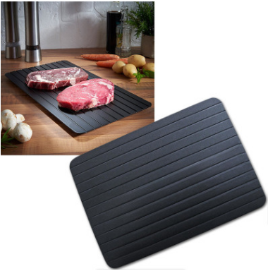 Fast defrosting aluminum thaw tray plate for kitchen food thawing setup
