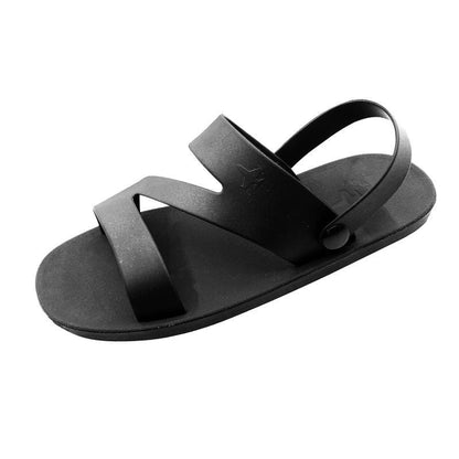 Men's non-slip casual beach sandals in a simple open-toe design, shown from above