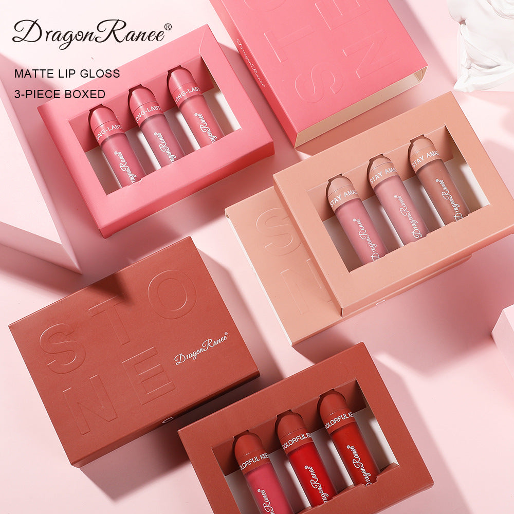3-Piece Chic Matte Lip Set - No Transfer