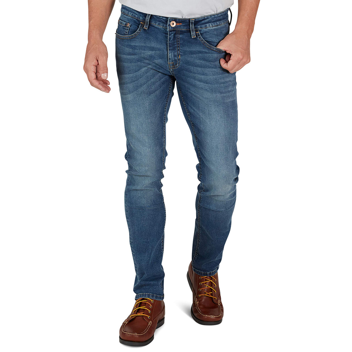 Weatherproof Essential Men's Jeans | Comfort Stretch | Slim Fit | Dark Blue & Black