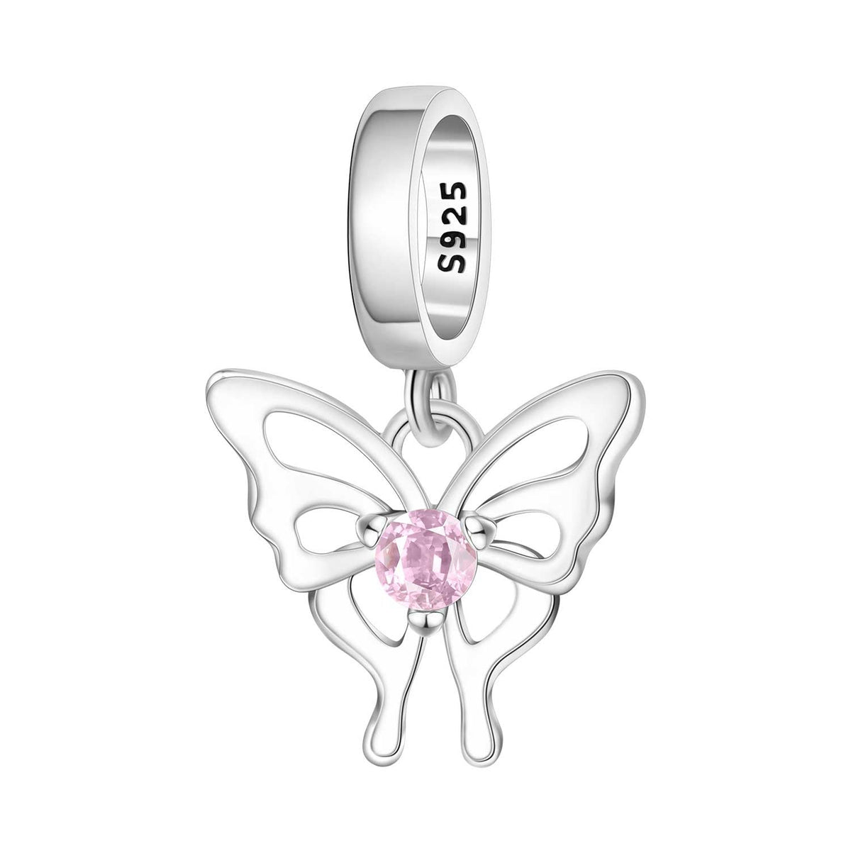 DIY copper gradient butterfly jewelry bead pendant close-up