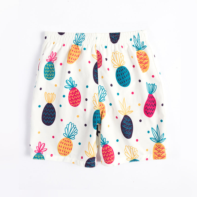 Children's beach shorts boxer swimming trunks by My Store, colorful swimwear design