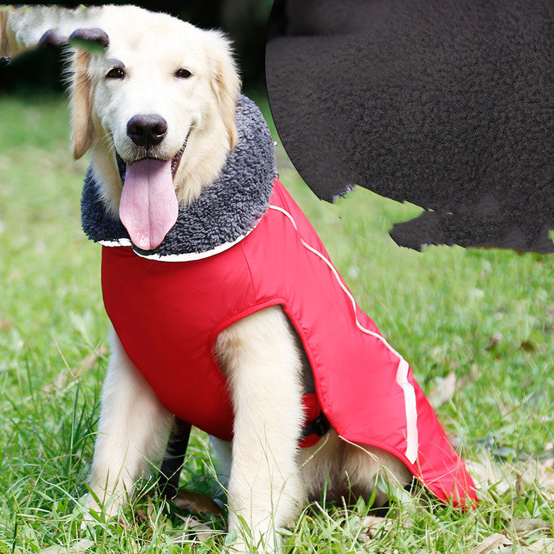Reflective warm clothing coat for big dog by My Store