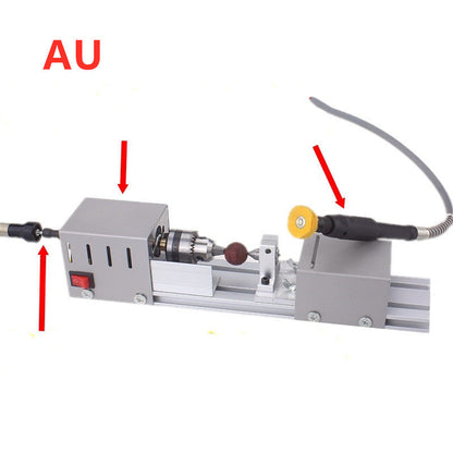 Mini woodworking lathe by My Store, compact benchtop machine for shaping wood projects