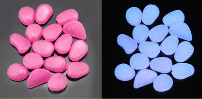 Glow in the dark rocks by My Store, assorted luminous stones for nighttime decoration