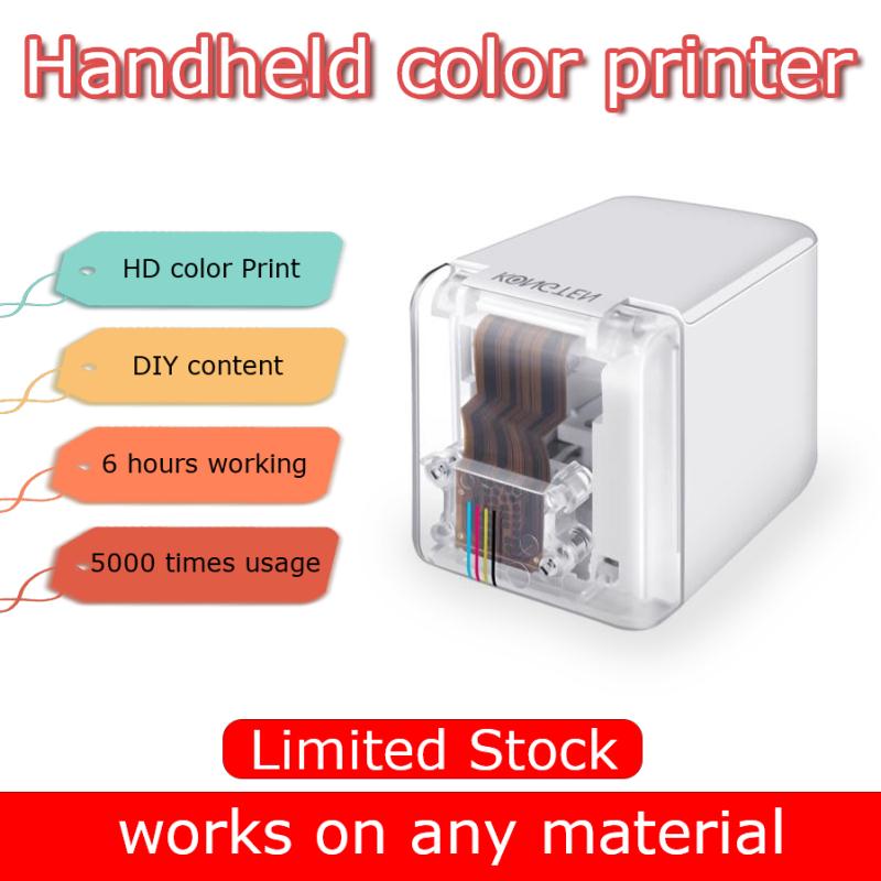 Color portable printer on a compact, lightweight design