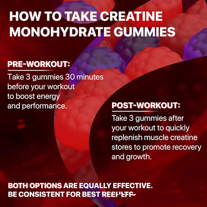 BackUPMYFILESNOW® Muscle Boost Gummies in a clear container, showcasing colorful gummy supplements for muscle support and recovery.