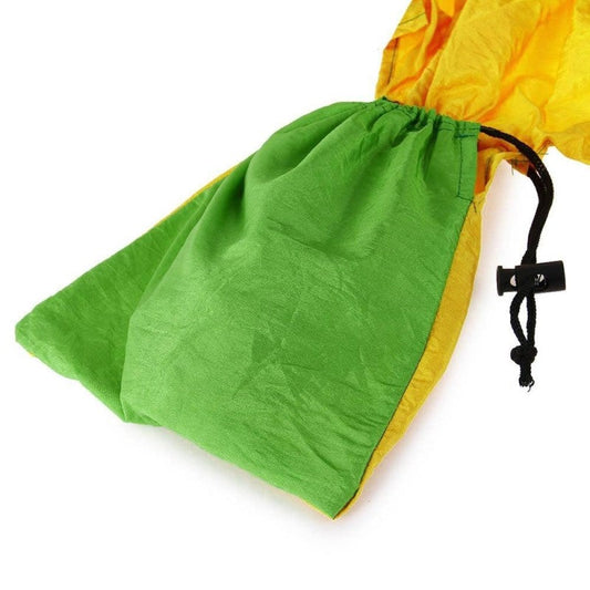 Portable nylon parachute backpacking hammock for outdoor use, double hammock design