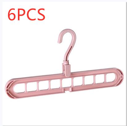 9-hole clothes hanger organizer, space-saving hanger rack by My Store