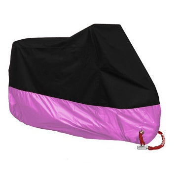 Waterproof motorcycle cover by My Store, durable protective cover shown for outdoor bike storage